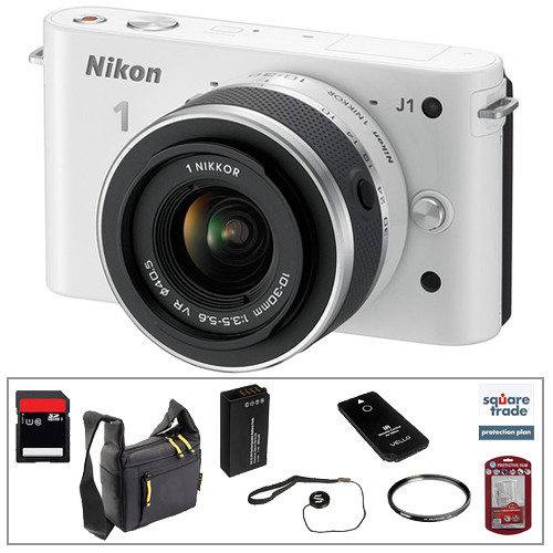 Nikon 1 J1 Mirrorless Digital Camera with 10-3mm VR Zoom Lens