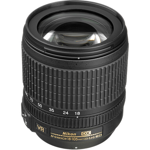 Nikon AF-S DX NIKKOR 18-105mm f/3.5-5.6G ED VR Lens 2179B B&H