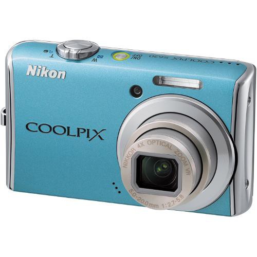 Nikon Coolpix S620 Digital Camera (Sky Blue) 26158 B&H Photo