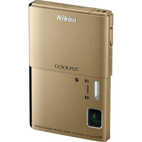 Nikon CoolPix S100 Digital Camera (Gold) 26282 B&H Photo Video