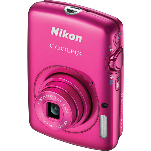 Nikon COOLPIX S01 Digital Camera (Pink) 26350 B&H Photo Video
