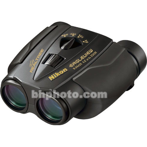 Nikon 824x25 Eagleview Zoom II Binocular (Black) 7496 B&H Photo
