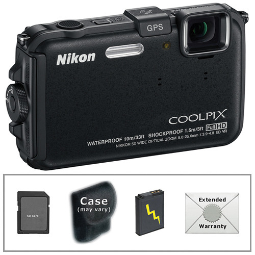 Nikon Coolpix Aw100 Waterproof Digital Camera With Deluxe B&h