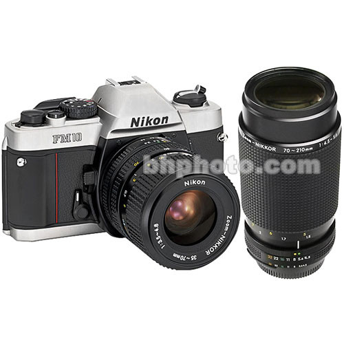Nikon FM10 Camera Kit with 35-70mm & 70-210mm Lenses B&H