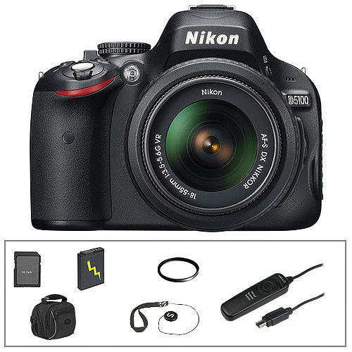 Nikon D5100 DSLR Essentials Kit with 1855mm VR Lens B&H Photo