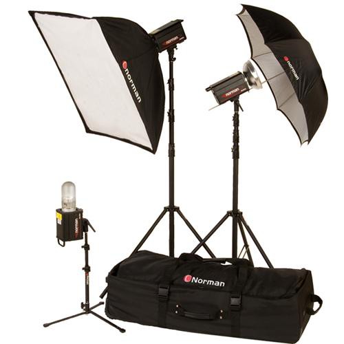 Norman 3 "R" Monolight, Umbrella/Softbox Kit (120VAC) 812917 B&H