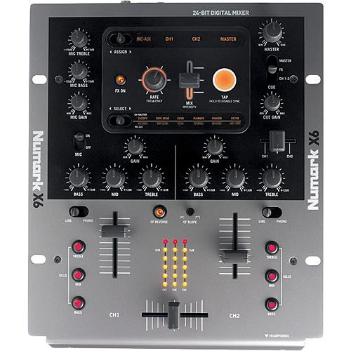 Numark X6 2Channel Digital Scratch Mixer with Effects X6 B&H