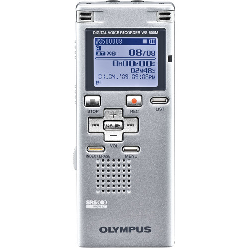 Olympus WS500M Digital Voice Recorder (Silver) 140143 B&H Photo