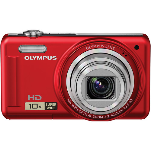 Olympus VR-310 Digital Camera (Red) 228115 B&H Photo Video