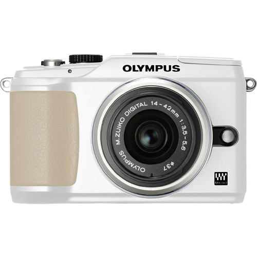 Olympus PEN E-PL2 Digital Camera (White) W/14-42mm II Lens