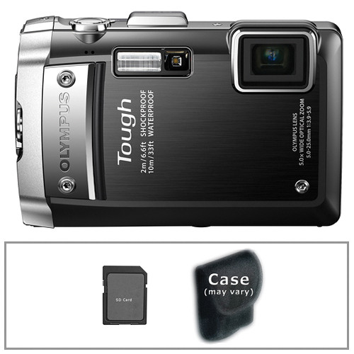 Olympus TG-810 Digital Camera with Basic Accessory Kit (Black)