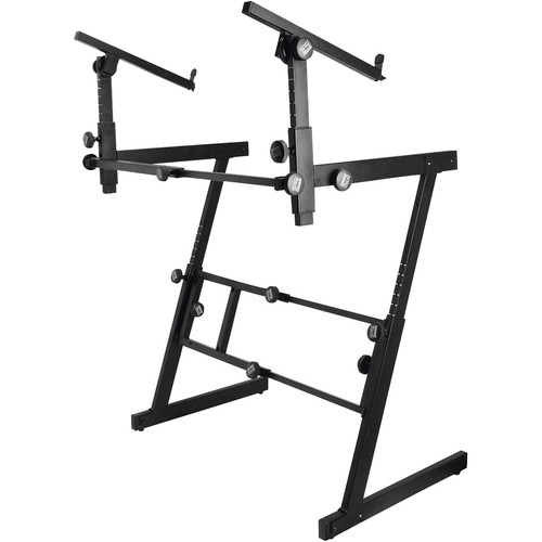 On-Stage KS7365EJ Folding-Z Two-Tier Keyboard Stand