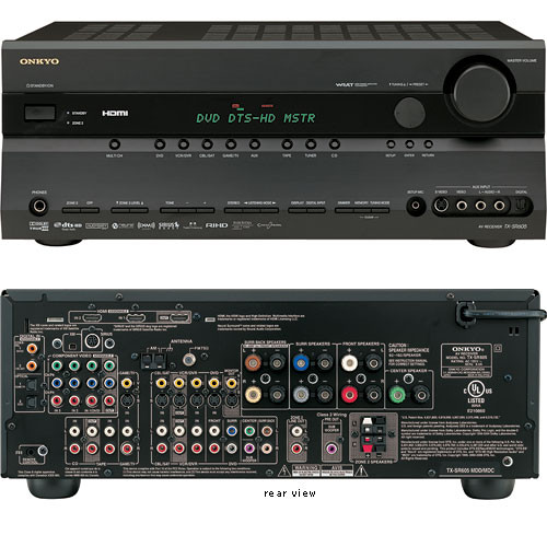 Onkyo Tx Sr605b Home Theater Receiver Black Tx Sr605b B H