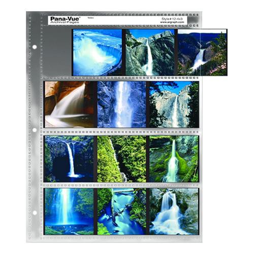 Pana-Vue 120 Archival Negative Page (4 Strip 3 Frames 100 Pages)