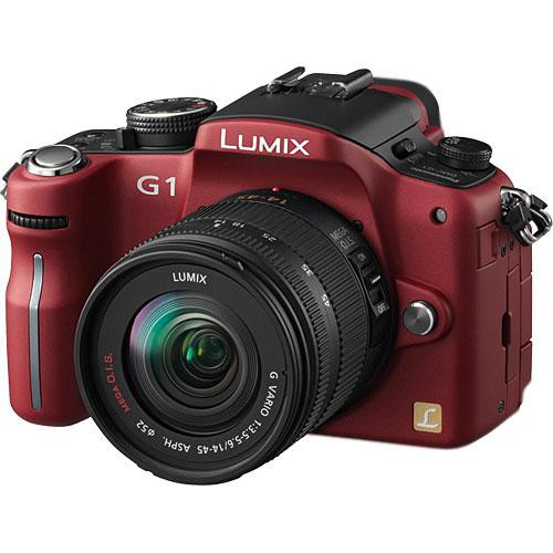 Panasonic Lumix DMC-G1 SLR-Style Digital Camera (Red) DMC-G1R