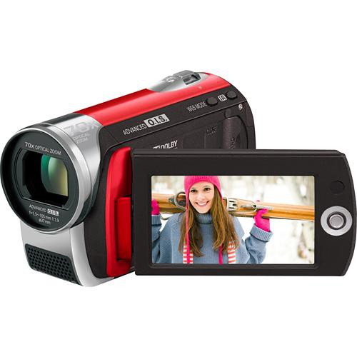 Panasonic SDR-S26 SD Card Standard Definition Camcorder (Red)