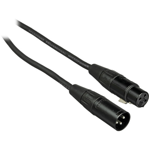 Pearstone PM Series XLR Male to XLR Female Professional Microphone Cable (1.5' Black)