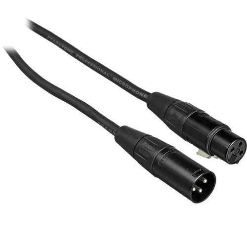 Pearstone PM Series XLR Male to XLR Female Professional Microphone Cable (6' Black)