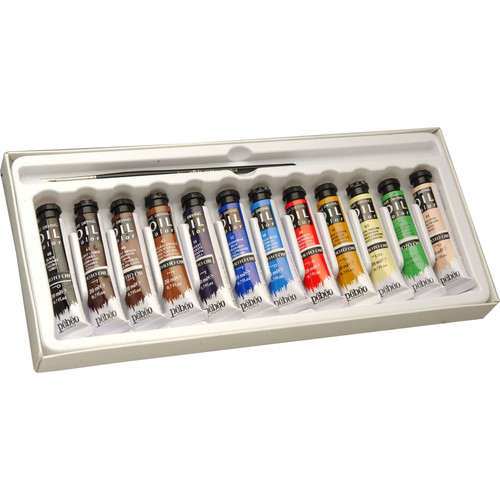 Pebeo Photo Oil Color Paint Starter Kit (12Color) 102803001 B&H