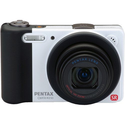 Pentax Optio RZ10 Digital Camera (White) 16826 B&H Photo Video