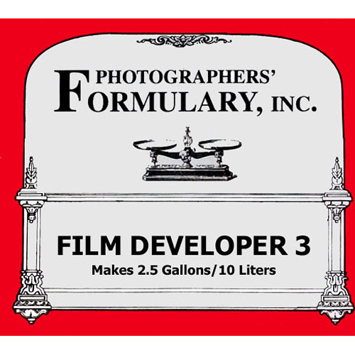 Photographers' Formulary #3 Developer for Black & White Film - Makes 2.5 Gallons