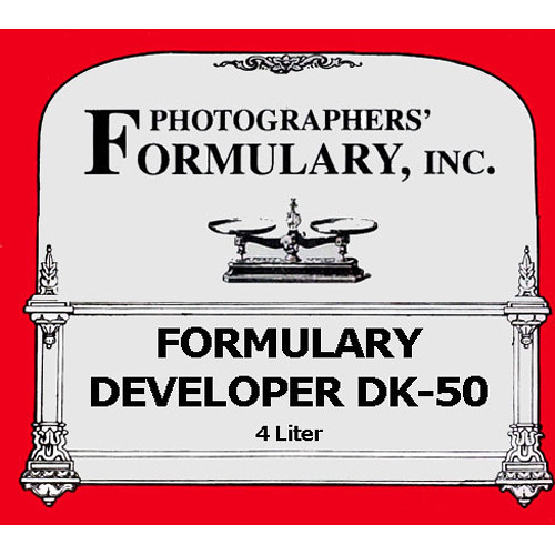 Photographers' Formulary Formulary Developer DK-50 - Makes 4 Liters (1 gal)