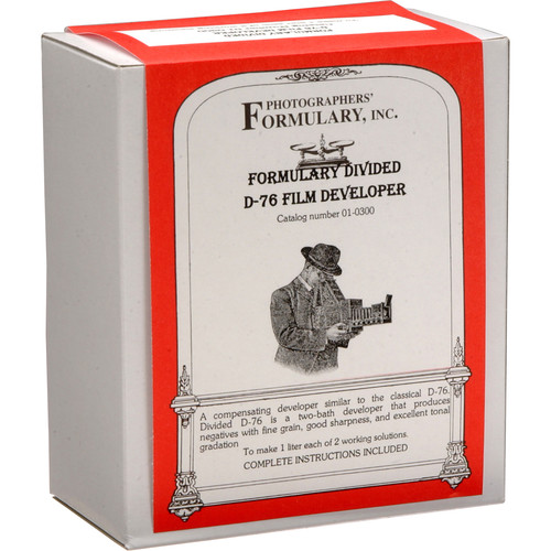 Photographers' Formulary Divided D-76 Developer for Black & White Film - Makes 1 Liter