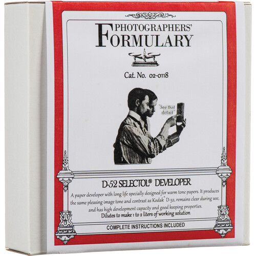Photographers' Formulary D-52 Selectol Developer for Black & White Paper