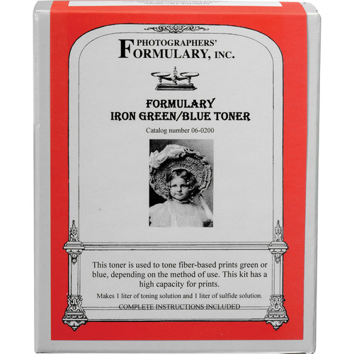 Photographers' Formulary Toner for Black & White Prints - Iron Green-Blue