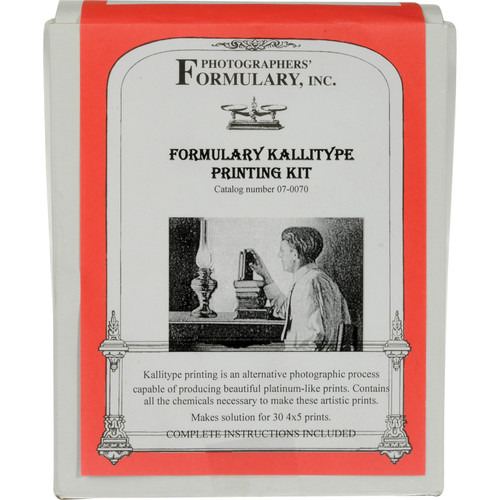 Photographers' Formulary Kallitype Printing Kit - Makes 30 4x5