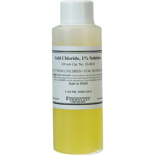 Photographers' Formulary Gold Chloride (Liquid 1% Solution 50mL)