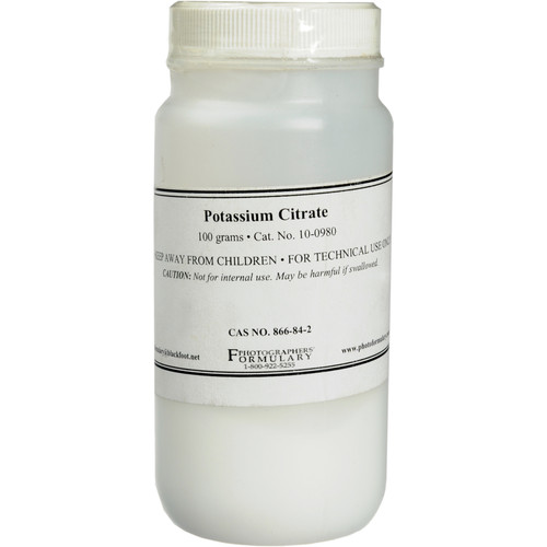 Photographers' Formulary Potassium Citrate - 100 Grams