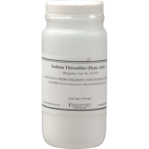 Photographers' Formulary Sodium Thiosulfate Anhydrous - 100 Grams
