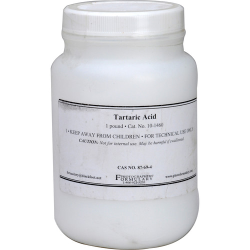 Photographers' Formulary Tartaric Acid - 1 Lb.
