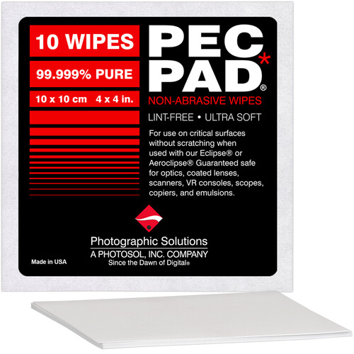 Photographic Solutions PEC-PAD Photo Wipes (4 x 4