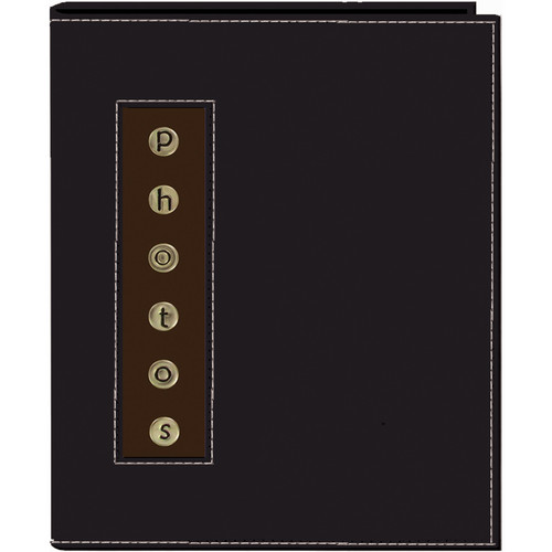 Pioneer Photo Albums CMB-46 Metal Buttons Brag Photo Album (Black)