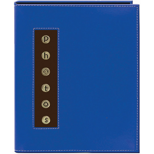 Pioneer Photo Albums CMB-46 Metal Buttons Brag Photo Album (Blue)