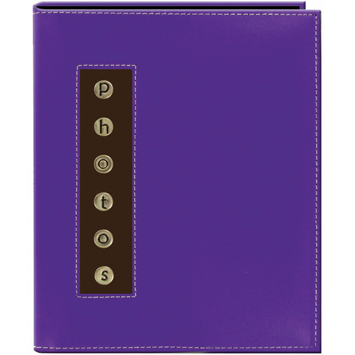 Pioneer Photo Albums CMB-46 Metal Buttons Brag Photo Album (Purple)