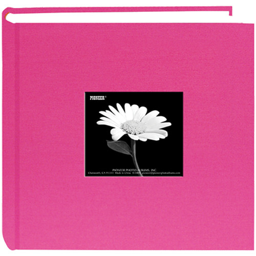 Pioneer Photo Albums DA200CBFS-BP Specialty Fabric Frame Bi-Directional Photo Album (Bright Pink)