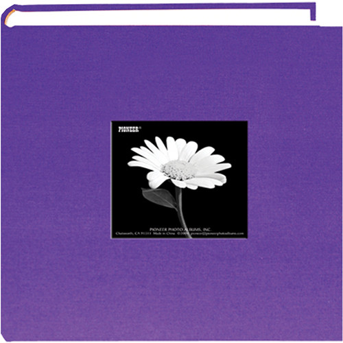 Pioneer Photo Albums DA200CBFS-GP Specialty Fabric Frame Bi-Directional Photo Album (Grape Purple)