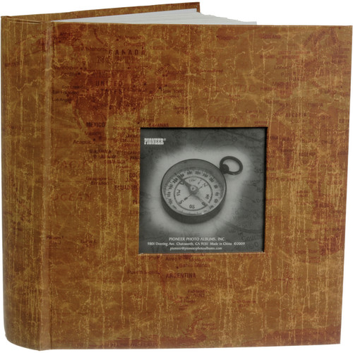 Pioneer Photo Albums DA200MAP-WM Map Frame Bi-Directional Memo Album (World Map)