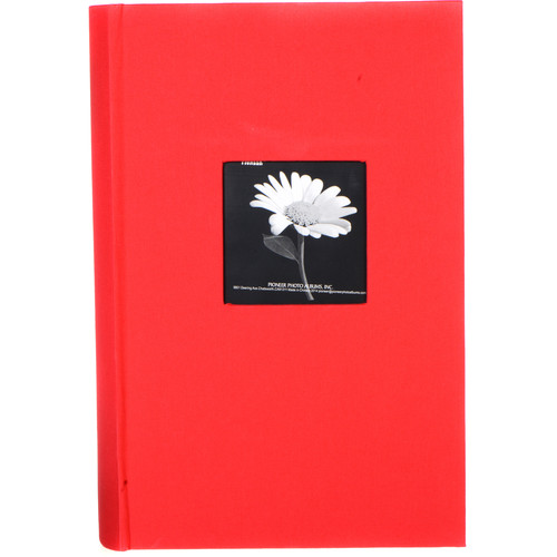 Pioneer Photo Albums DA-300CBF Fabric Frame Bi-Directional Album (Apple Red)