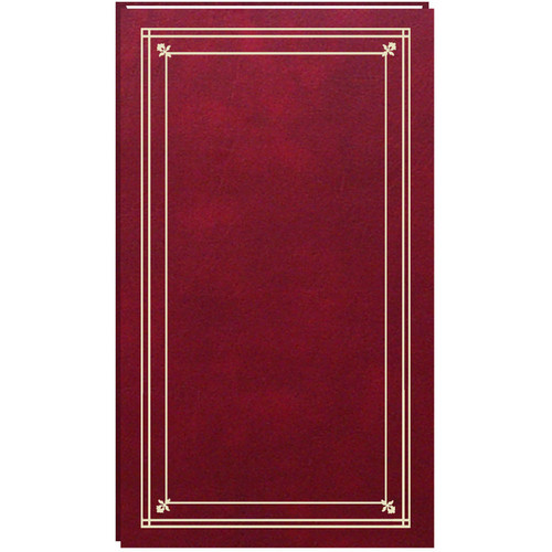 Pioneer Photo Albums Slim Line Post-Style Pocket Album (Burgundy)