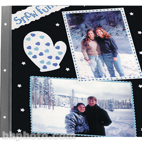 Pioneer Photo Albums Refill Pages for Most Snapload Post-Bound 3-RingStaple-Strap Style Scrapbooks (12x12