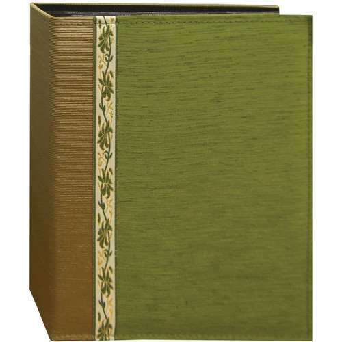 Pioneer Photo Albums TFP246-GN Tone-on Tone Fabric Photo Album (Green)