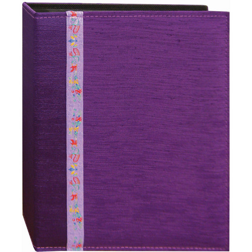 Pioneer Photo Albums TFP246-PR Tone-on Tone Fabric Photo Album (Purple)