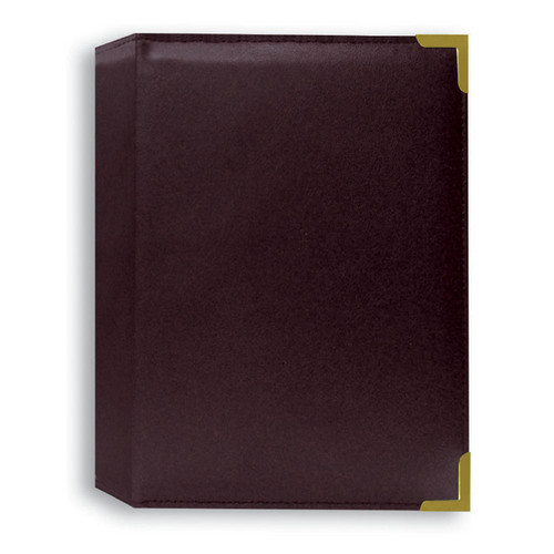 Pioneer Photo Albums TS246-BR Oxford Brass Corner Photo Album (Burgundy)