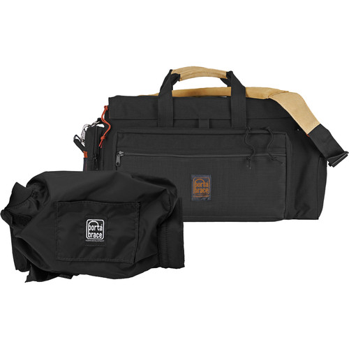 PortaBrace DVO-2R DV Organizer Case and Quick Slick Mini Rain Cover Kit (Black)