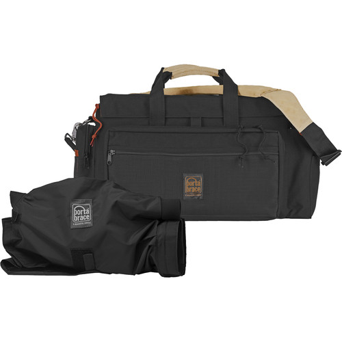 PortaBrace DVO2R-QS-M3 DV Case with QS-M3 Quick Slick Mini Rain Cover (Black)