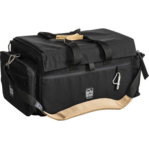 PortaBrace DVO-3R Large Carrying Case for Camcorder with Matte Box and Follow Focus (Black with Copper Trim)